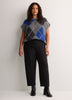 Dark Barrel-Leg Trousers