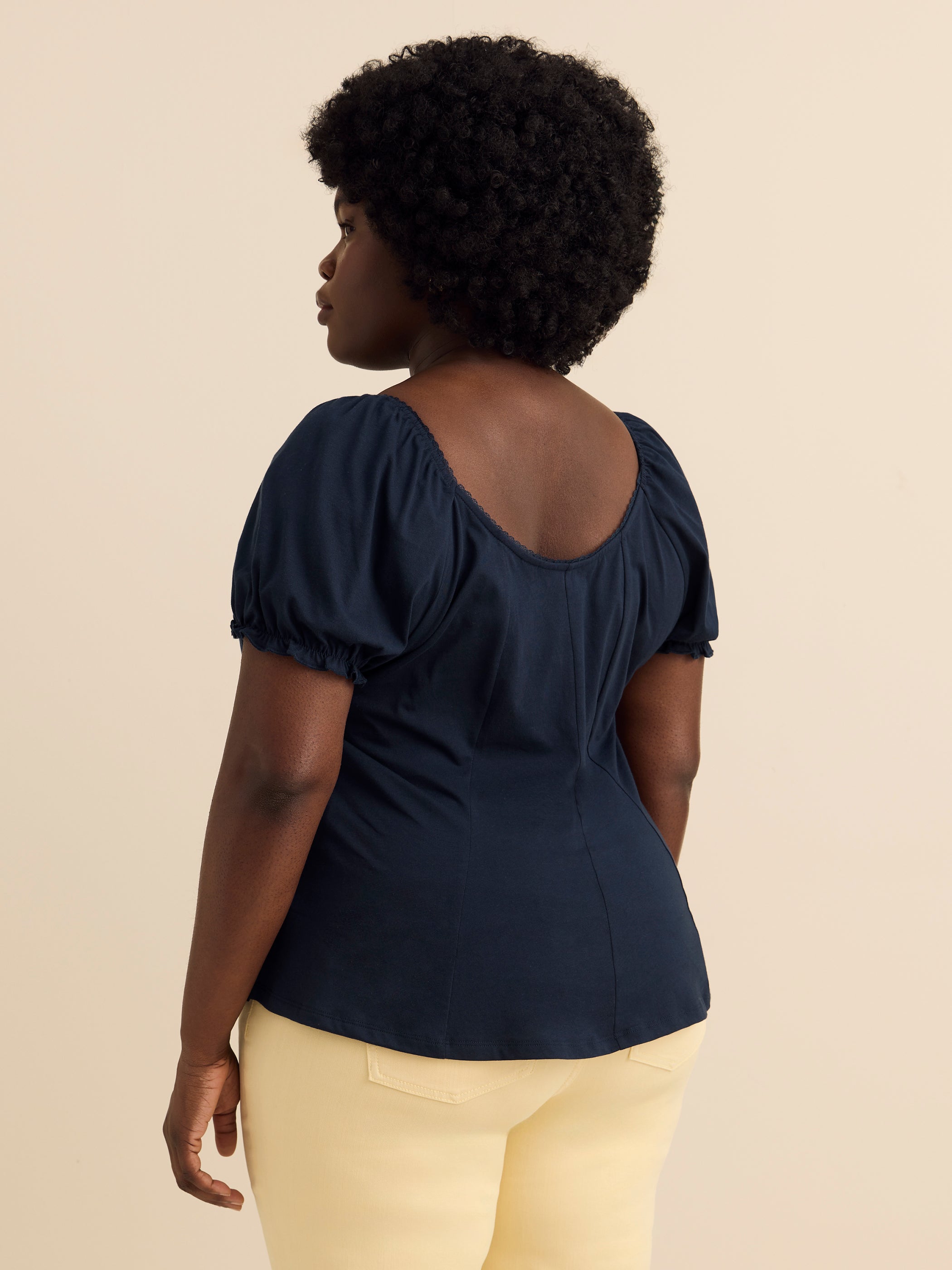 Haut évasée à manches bouffantes - Addition Elle