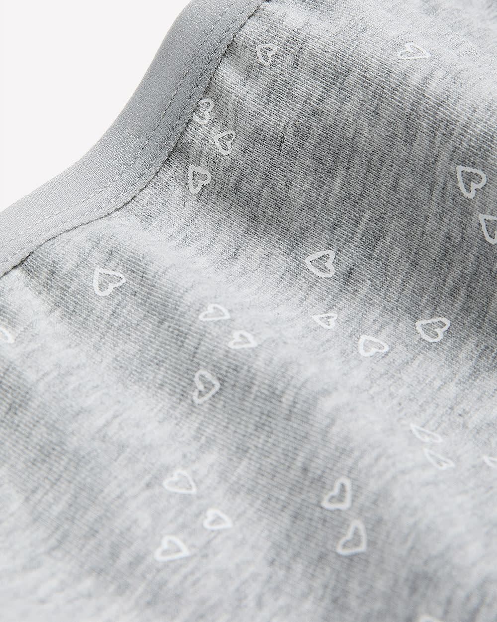 Culotte échancrée en coton à imprimé de coeurs - ti Voglio