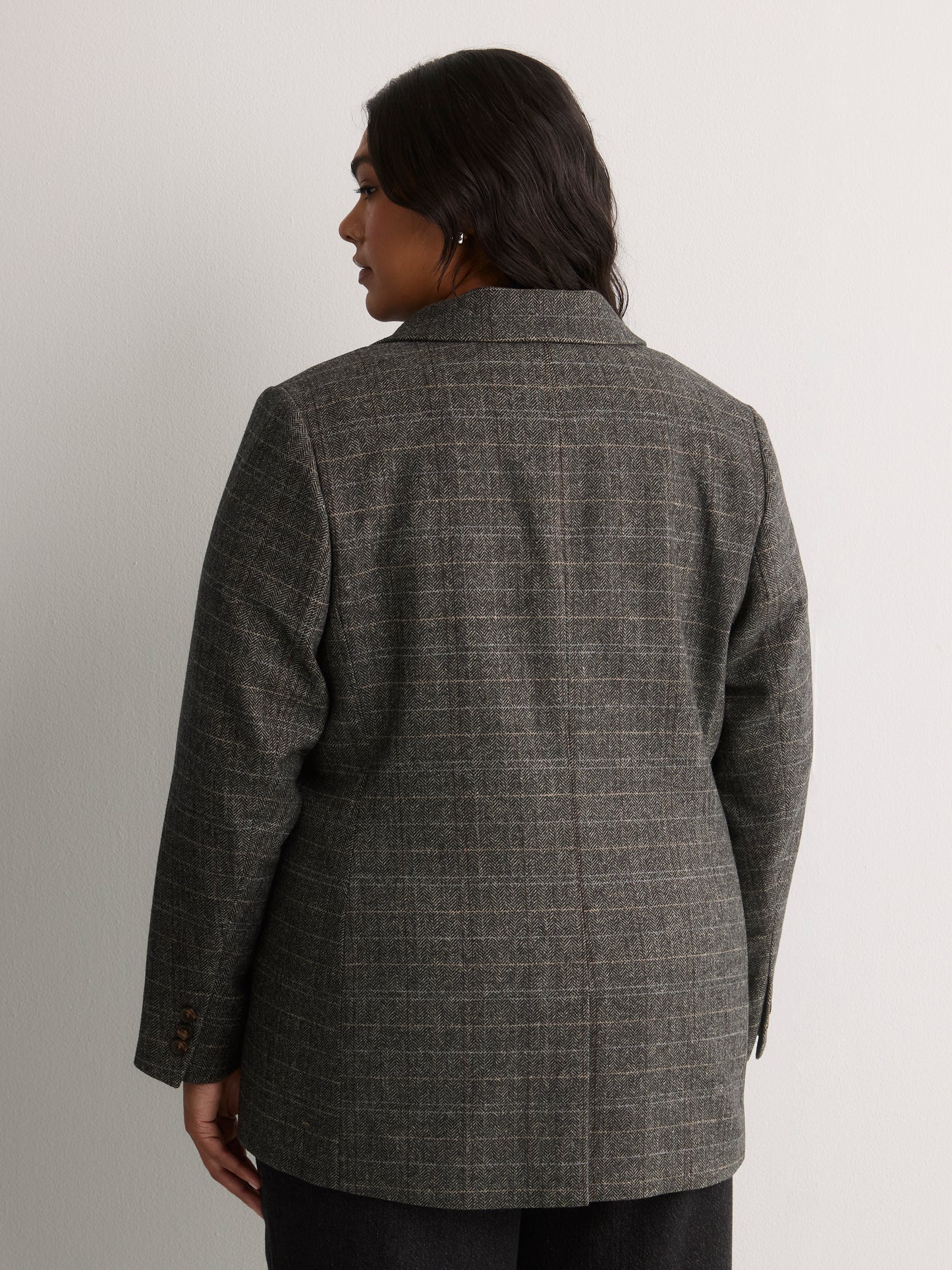 Charcoal Twill Winter Blazer