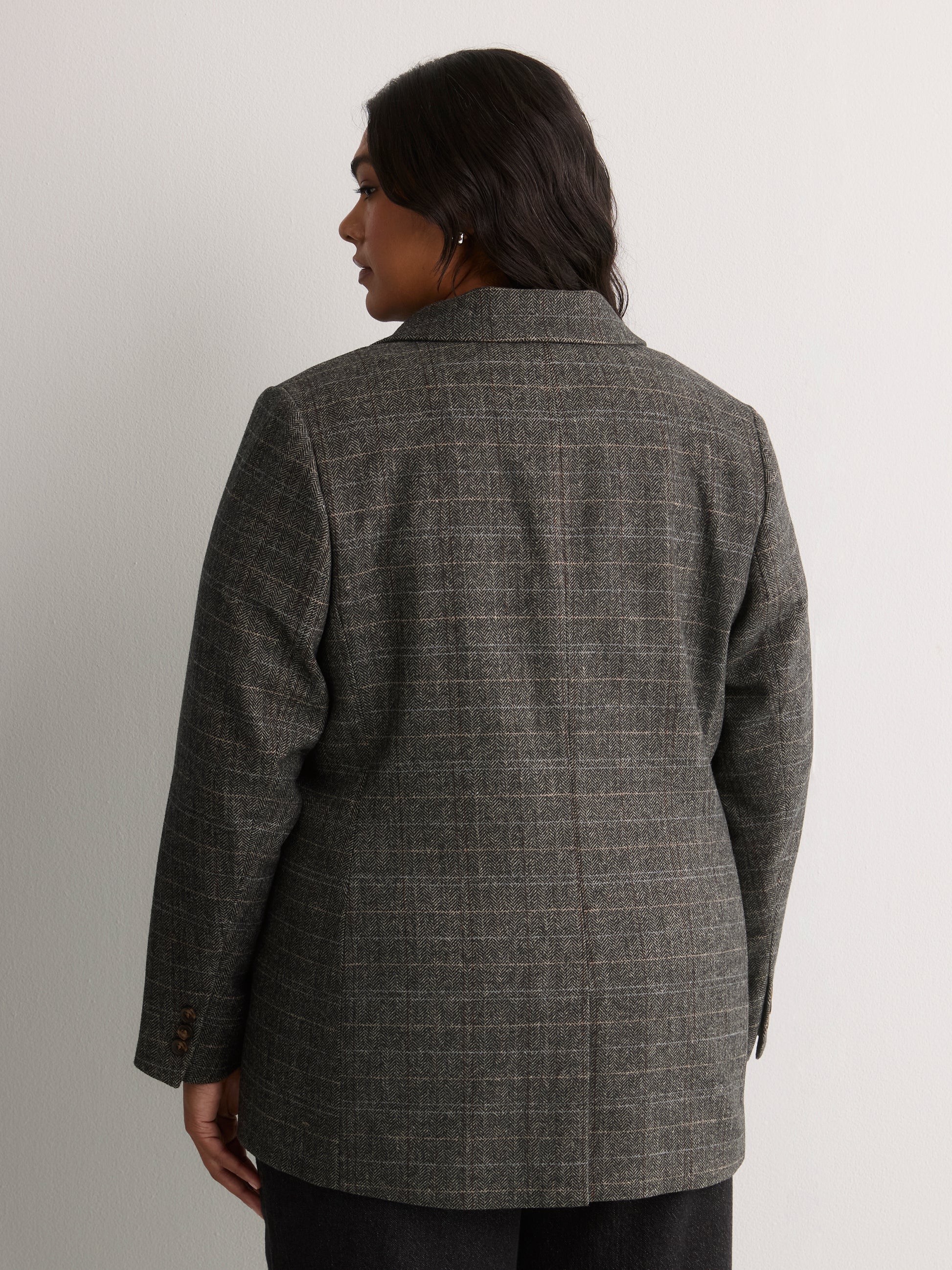 Charcoal Twill Winter Blazer