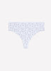 Cheeky White Floral-Print Cotton Brief - ti Voglio