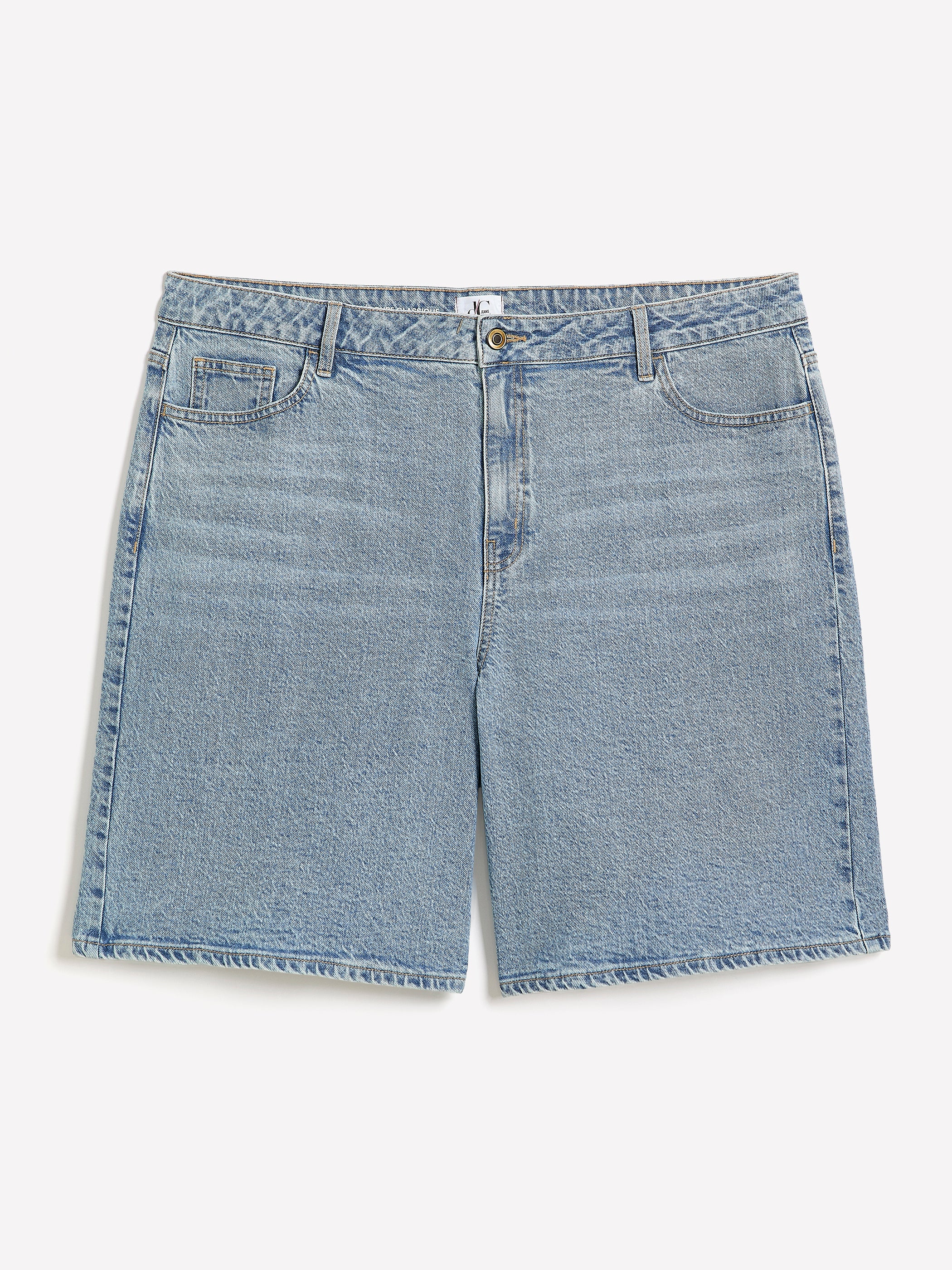 Classic-Fit High-Rise Denim Bermuda - d/C JEANS