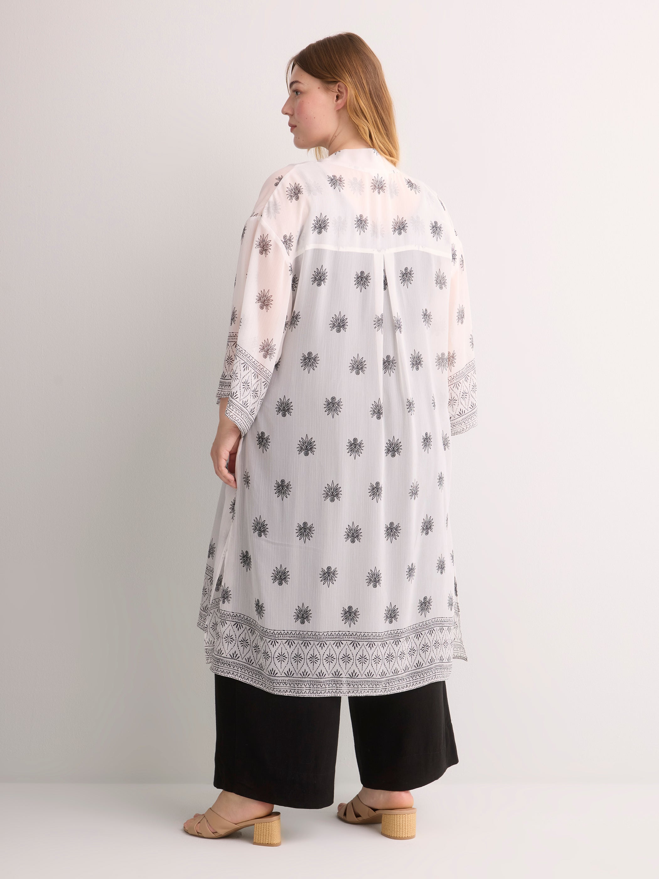 Printed Loose Tunic Overpiece