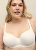 White Microfiber Underwire T-Shirt Bra - Déesse Collection