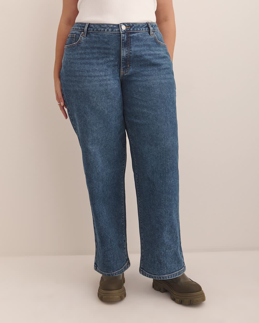 Jean taille basse à  jambe droite style années 90 - d/C JEANS