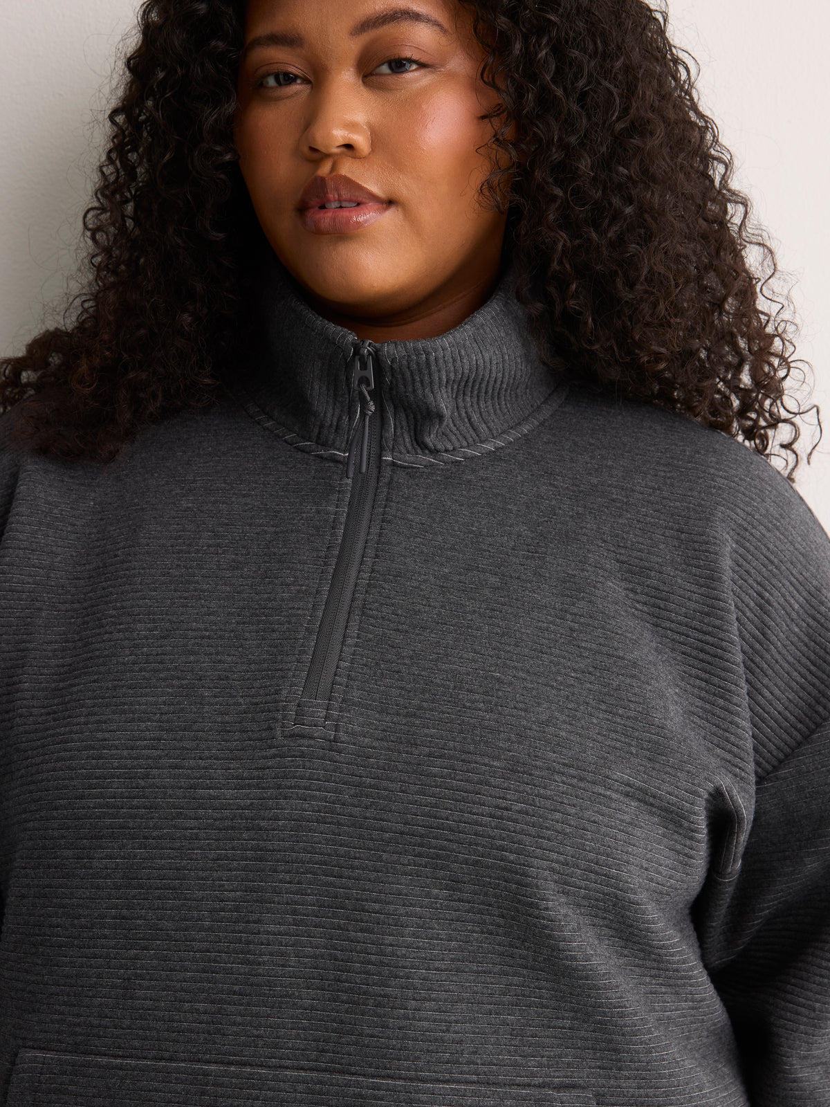 Long Ottoman Half-Zip Sweatshirt - Active Zone
