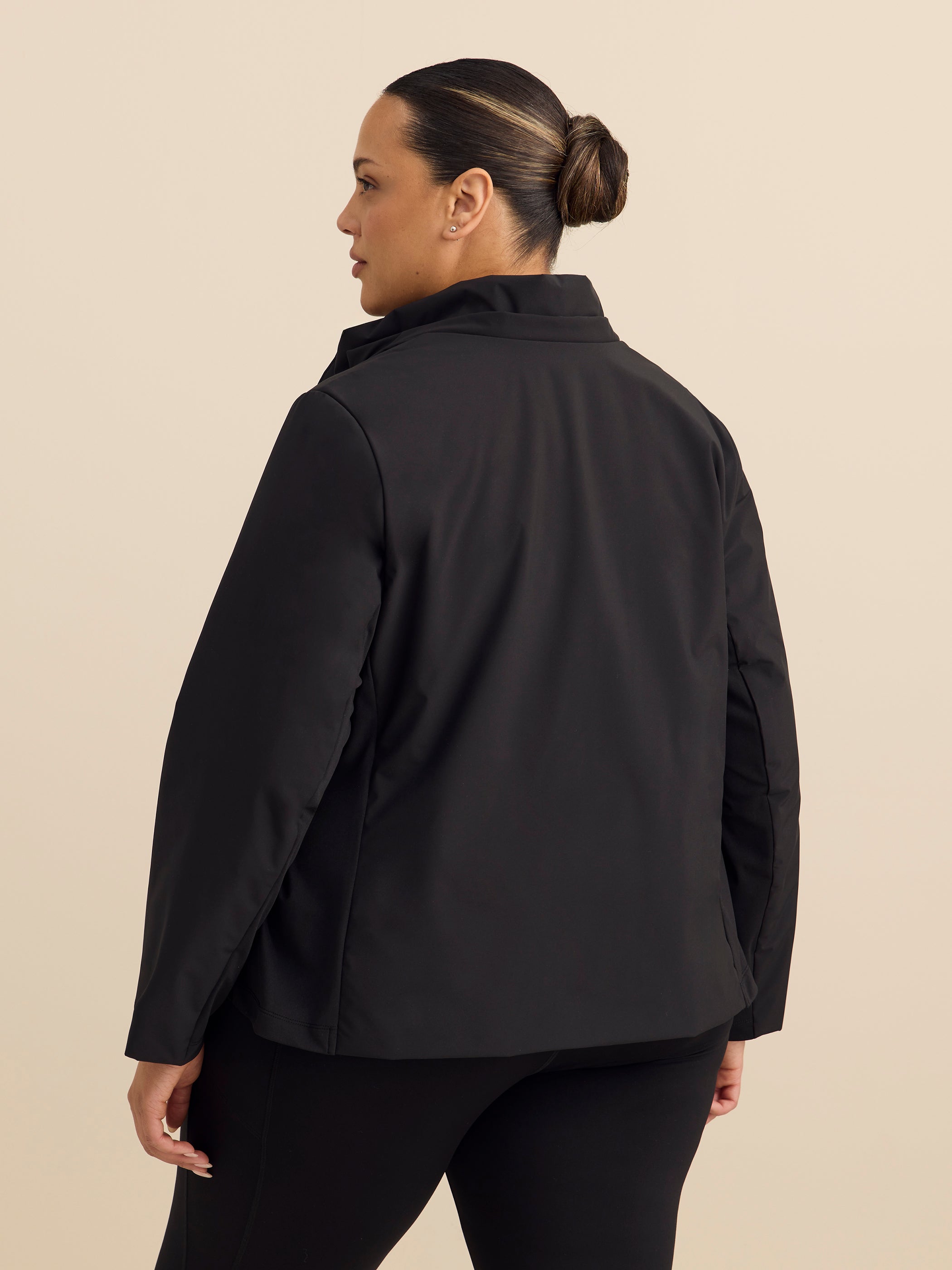 Manteau noir très ajusté - Active Zone