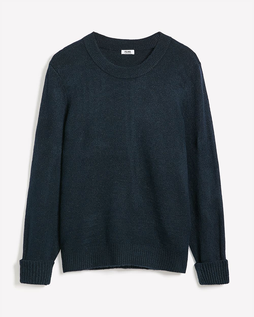 Pull à col rond et mailles métalliques