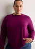 Loose French Terry Raglan-Sleeve Crew-Neck Sweatshirt