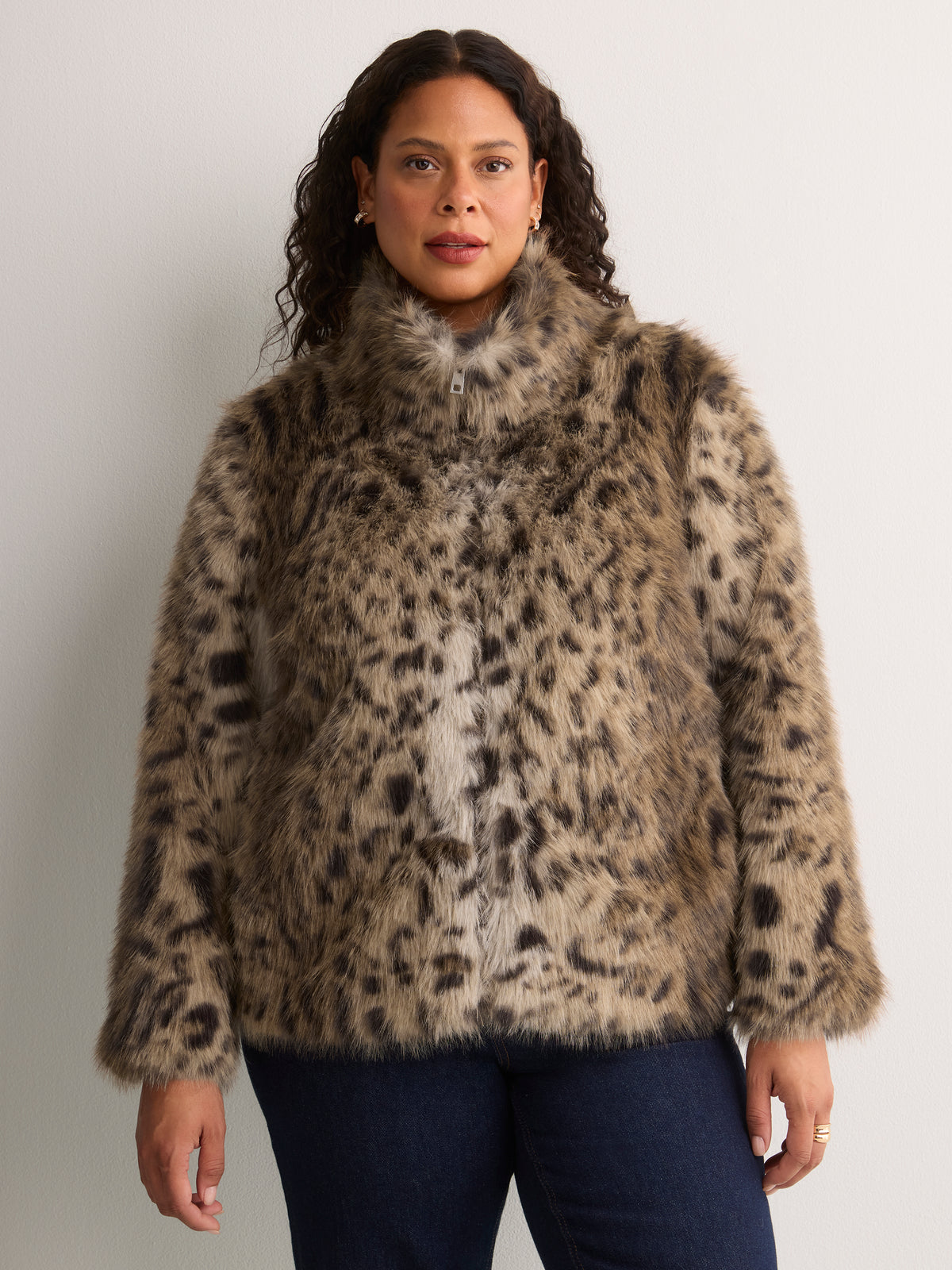 Cheetah Faux-Fur Jacket