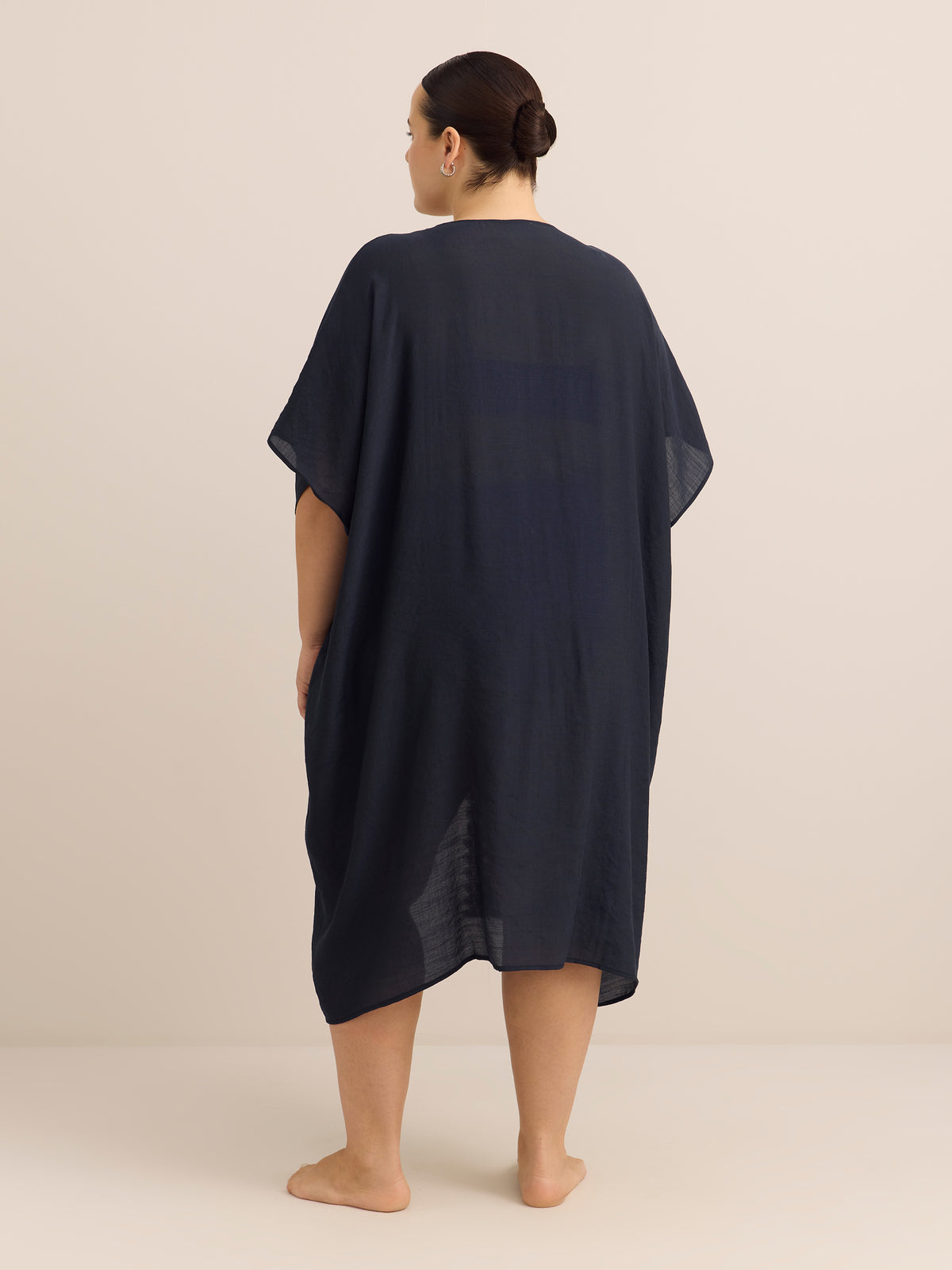 Long Cape with Crochet Trim