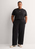 Black Essential Fleece Open-Hem Pant - adidas