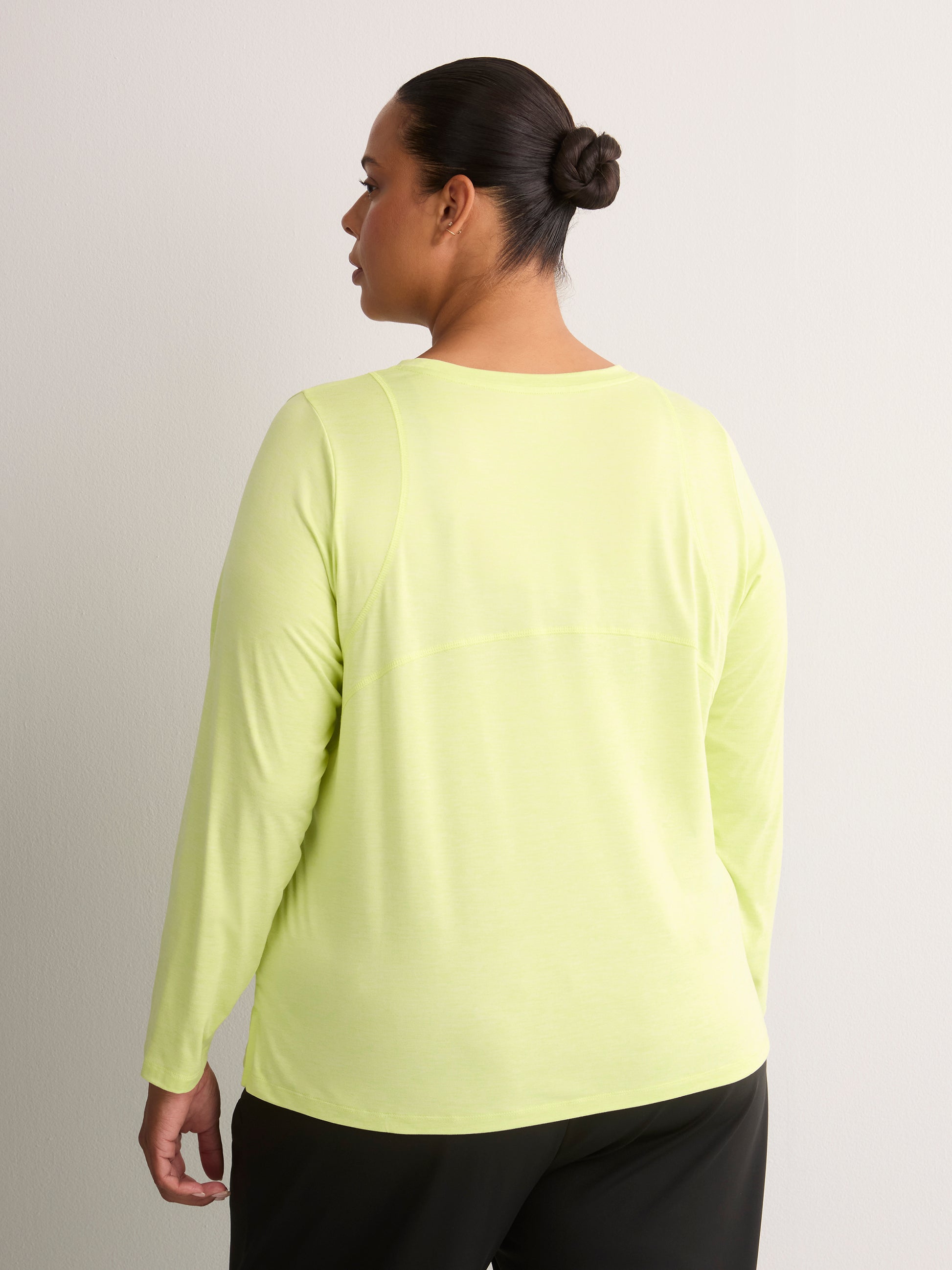Responsible, Space-Dye Long-Sleeve T-Shirt with Back Insert - Active Zone
