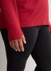 Long Ribbed Knit Crew-Neck T-Shirt - Active Zone