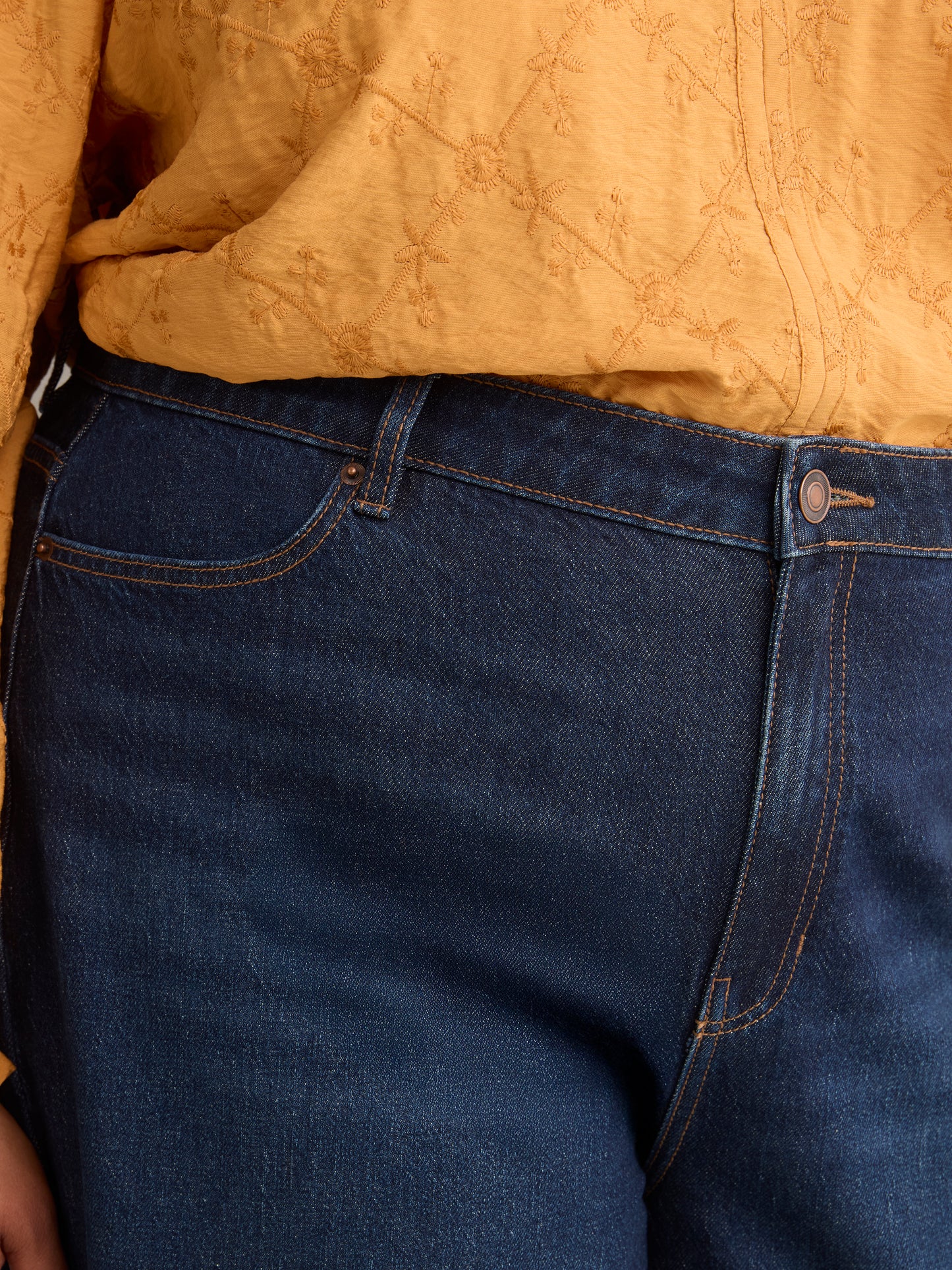 Classic-Fit High-Rise Barrel Jeans - d/C jeans