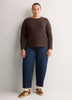 Fitted Long-Sleeve Rib Knit Tee
