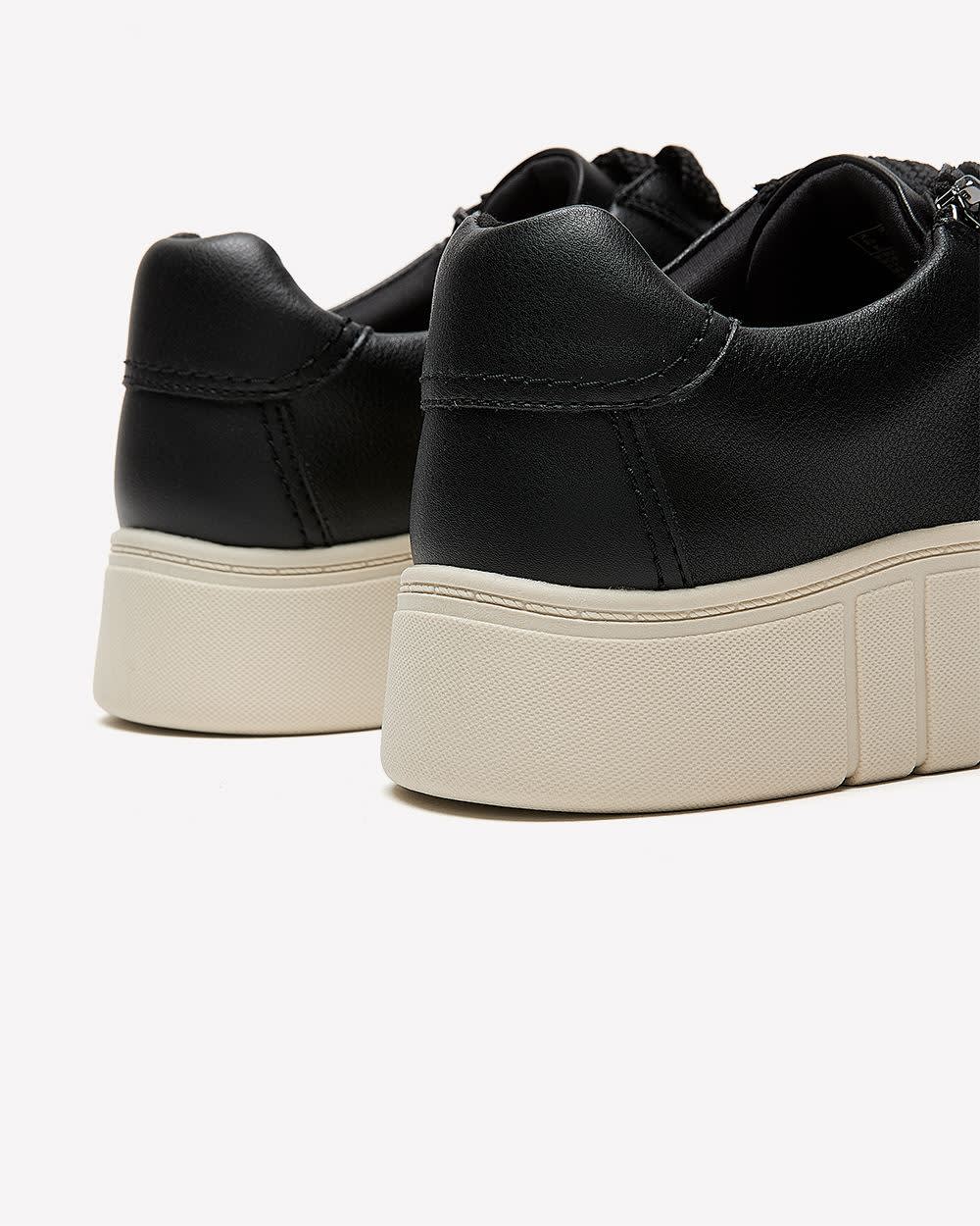 Wide Width, Mykah Joy Sneaker Leather Sneaker Shoe - Clarks