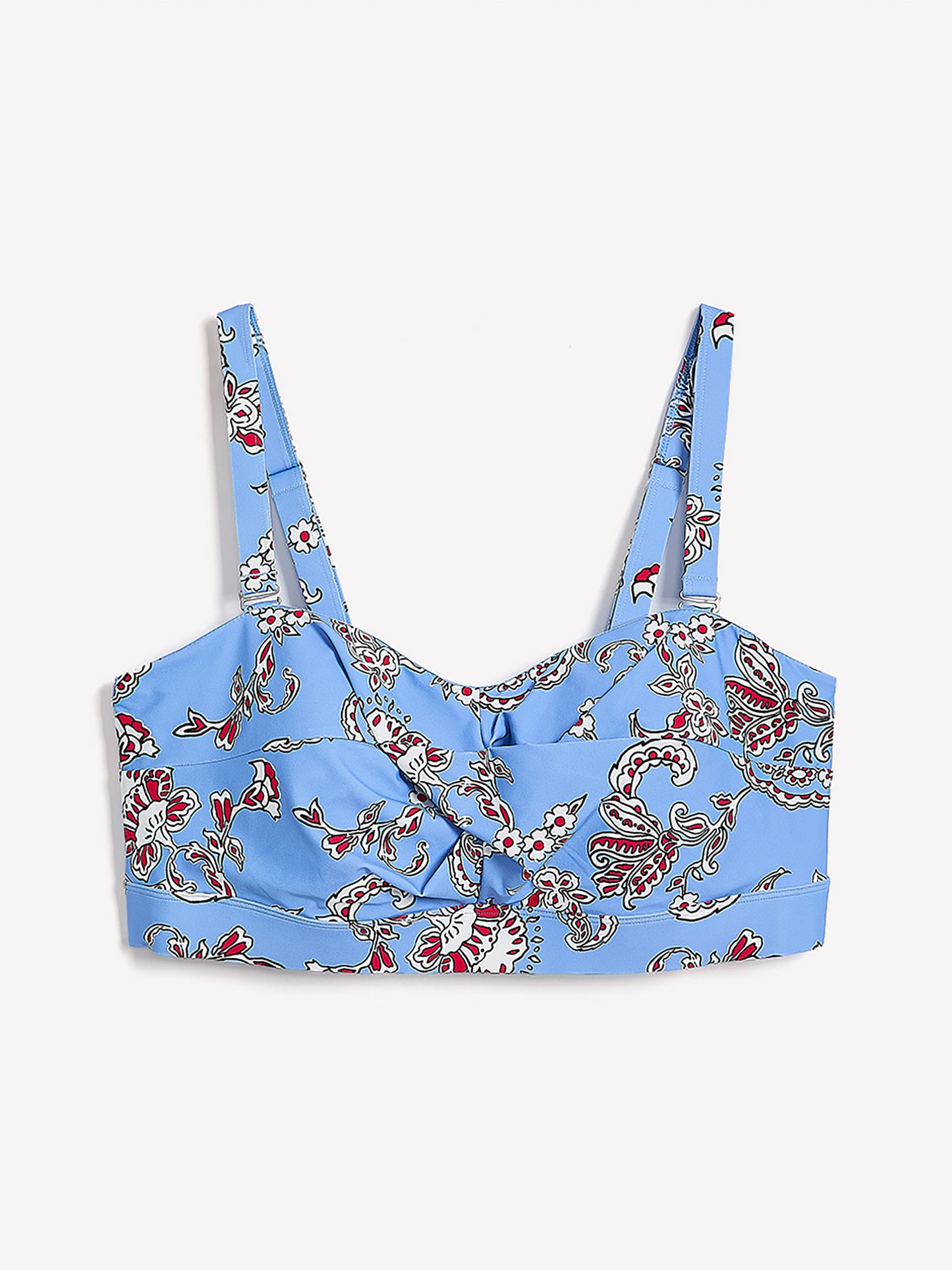 Bandeau Bikini Top with Twisted Front