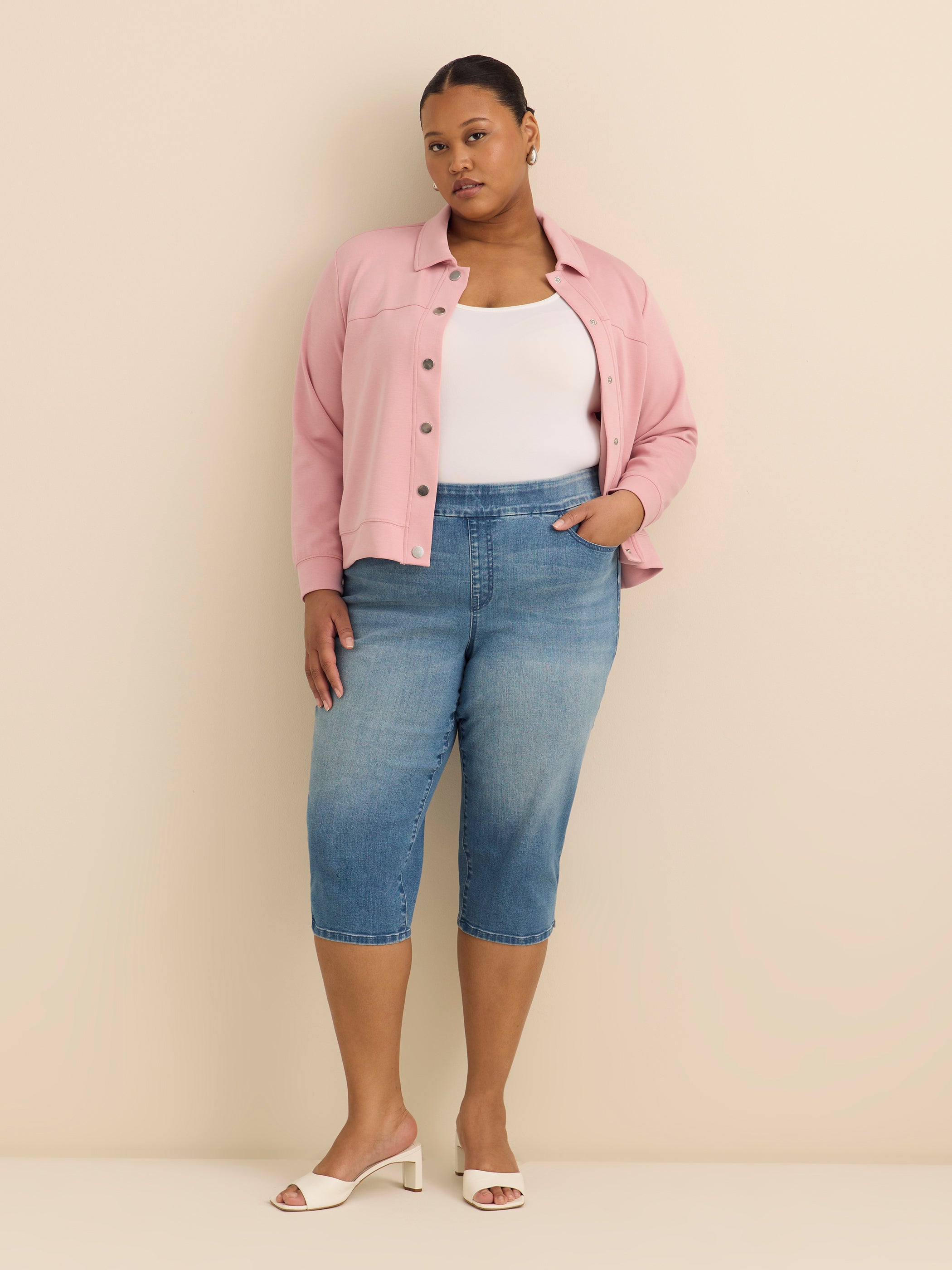 Savvy-Fit Denim Mid-Rise Capri - d/C Jeans