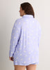 Sheep-Print Buttoned-Down Pointelle Pyjama Shirt - tiVOGLIO