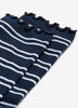 Chaussettes à rayures avec rebord ondulé