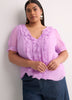 Chiffon Ruffled A-Line Blouse