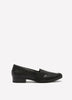 Wide Width, Juliet Beat Black Leather Low-Heel Shoe - Clarks