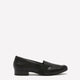 Wide Width, Juliet Beat Black Leather Low-Heel Shoe - Clarks