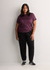 Responsible, Leopard-Print Short-Sleeve T-Shirt with Mesh Inserts - Active Zone