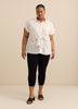 Responsible, Capri Legging with Crochet Trim Detail