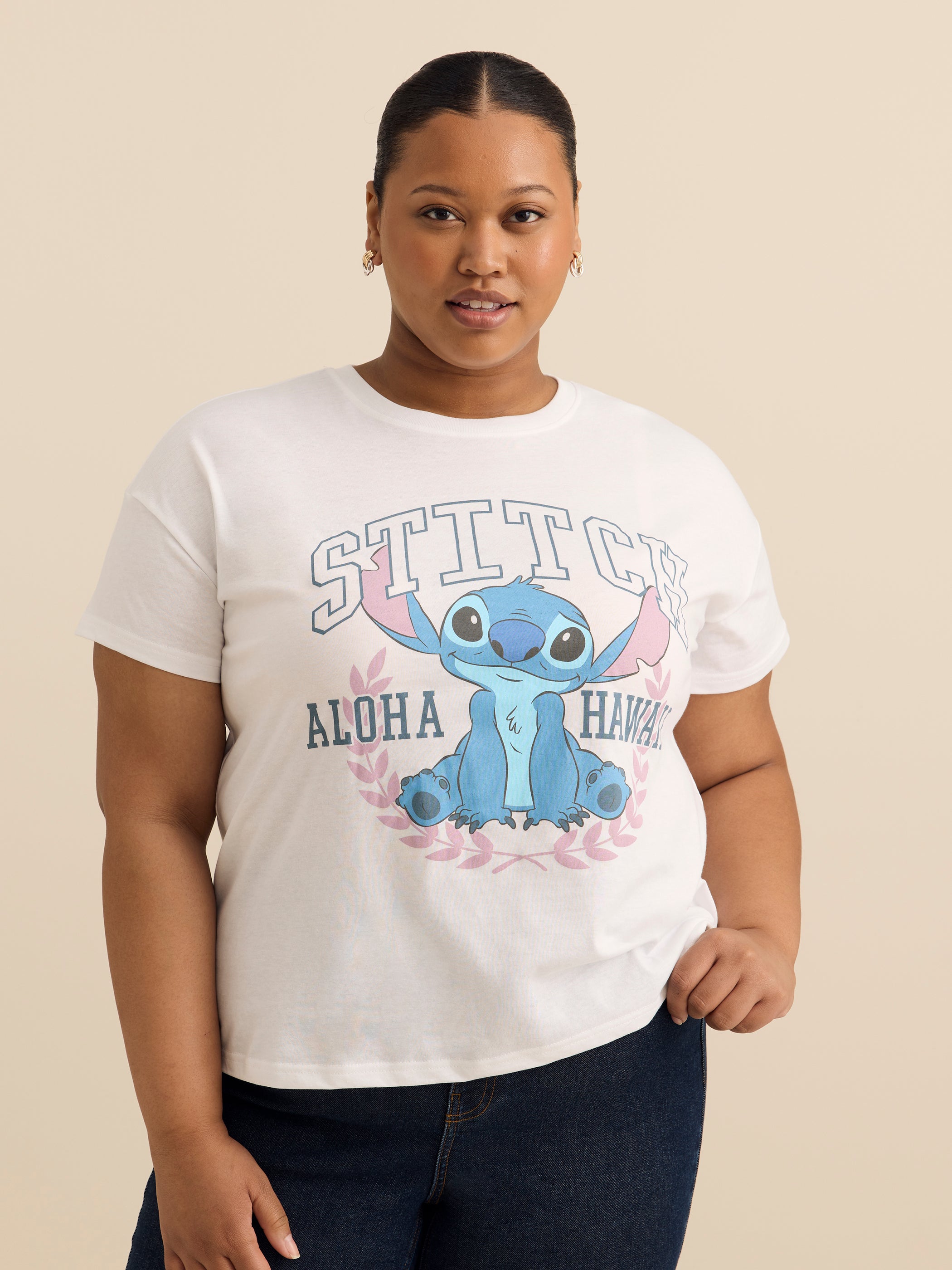 Disney White Boxy Tee