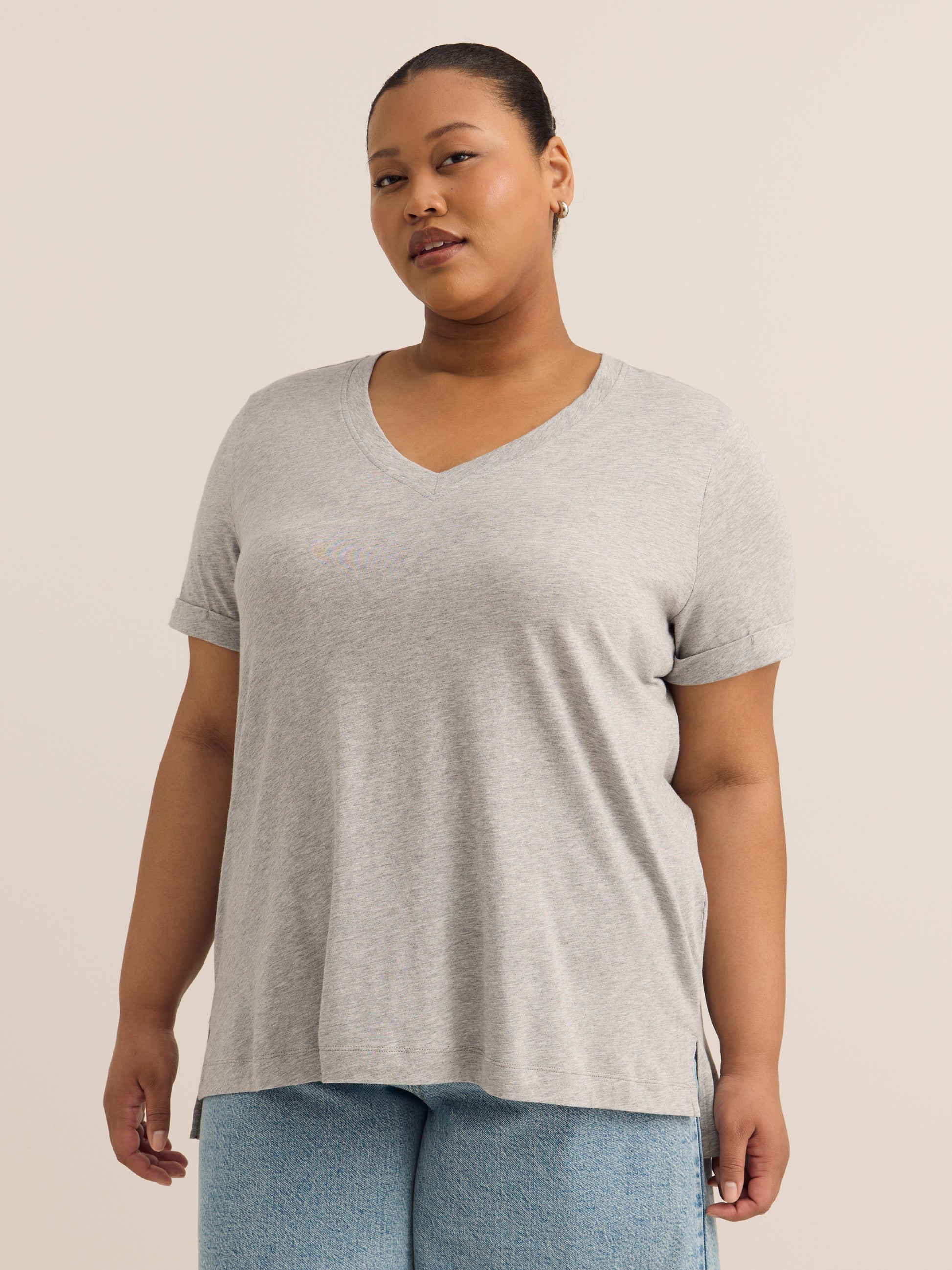 Responsible, Boyfriend-Fit Tee with Slits