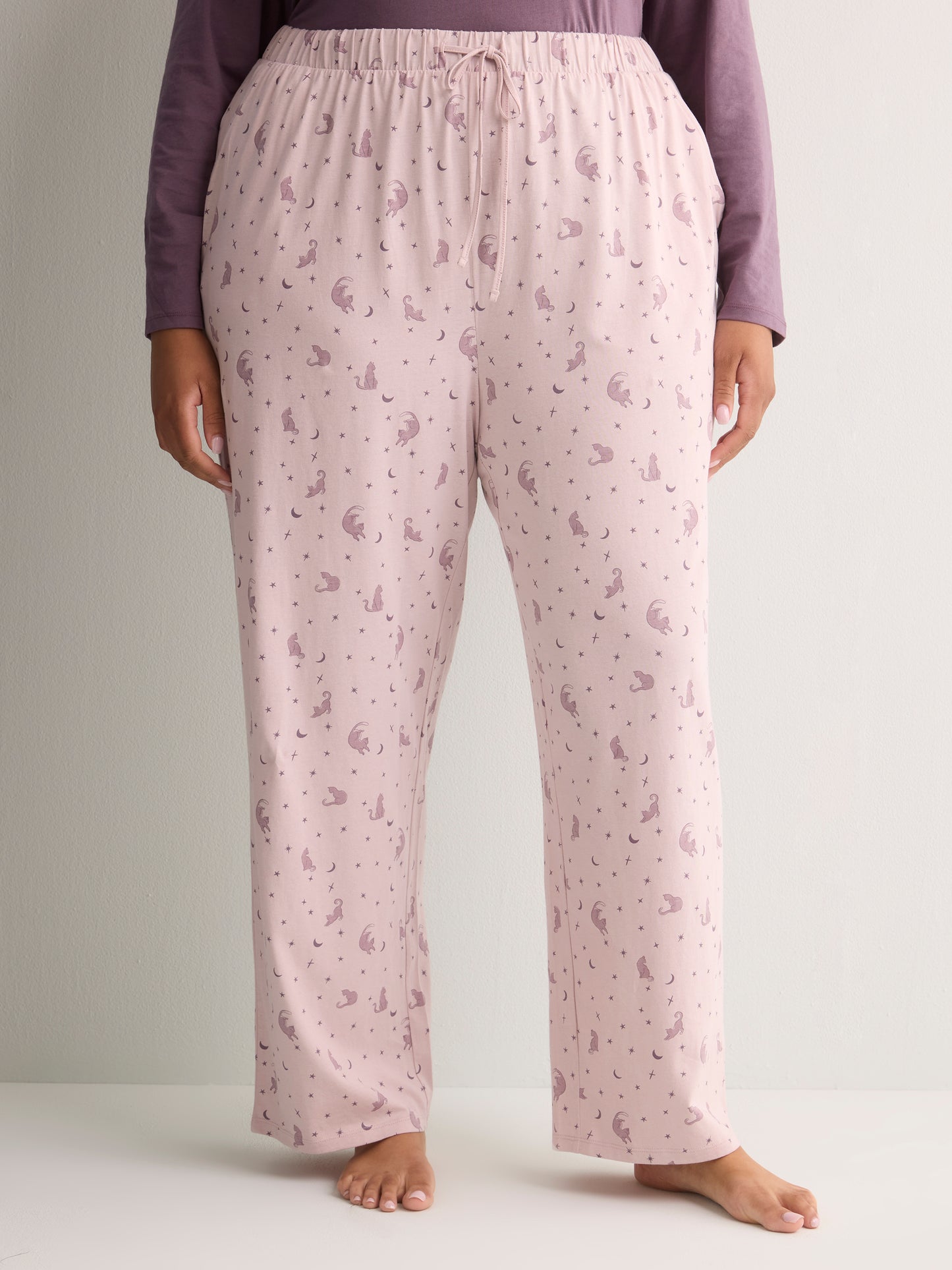 Printed Straight-Leg Cotton Knit Pyjama Pant - tVOGLIO