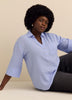 Relaxed Popover Loose Blouse - Addition Elle