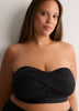 Bandeau Bikini Top with Twisted Front