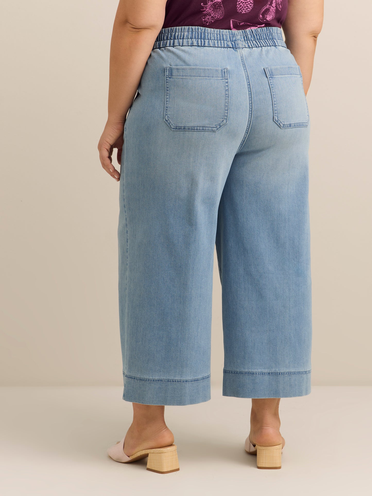 Jean court à jambe large et à taille mi-haute - d/C JEANS 