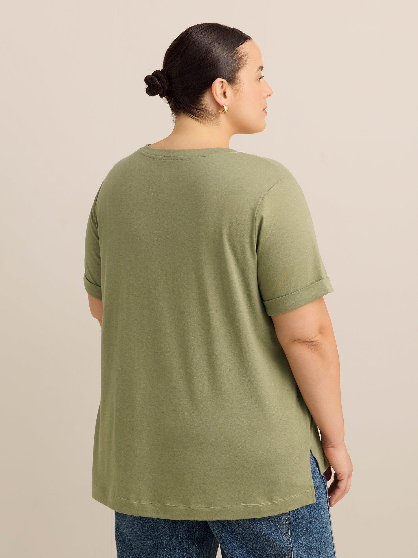 Responsible, Boyfriend-Fit Tee with Slits