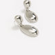 Silver Two-Piece Pendant Earrings