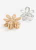 Metallic Flower Hair Claw Clips, Set of 2 - Addition Elle