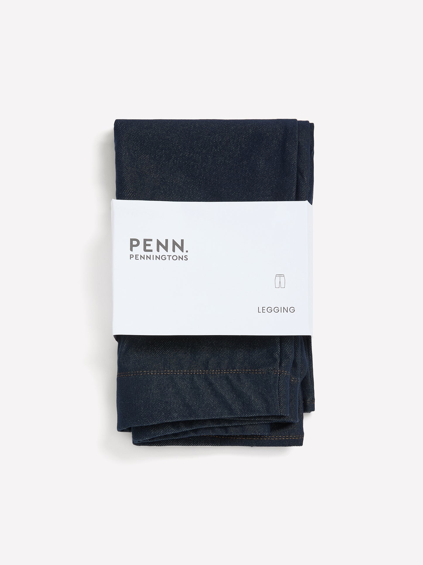 Blue Denim Knit Bike Short