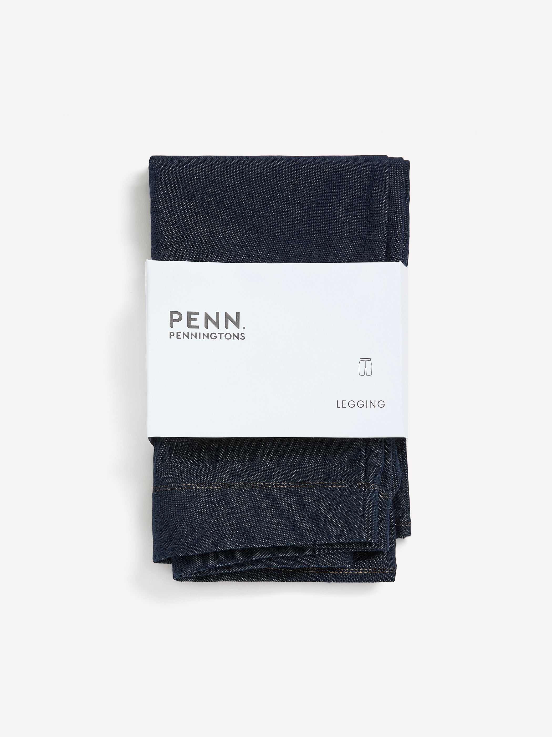 Blue Denim Knit Bike Short