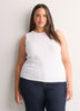 Ribbed Knit Fitted Tank Top