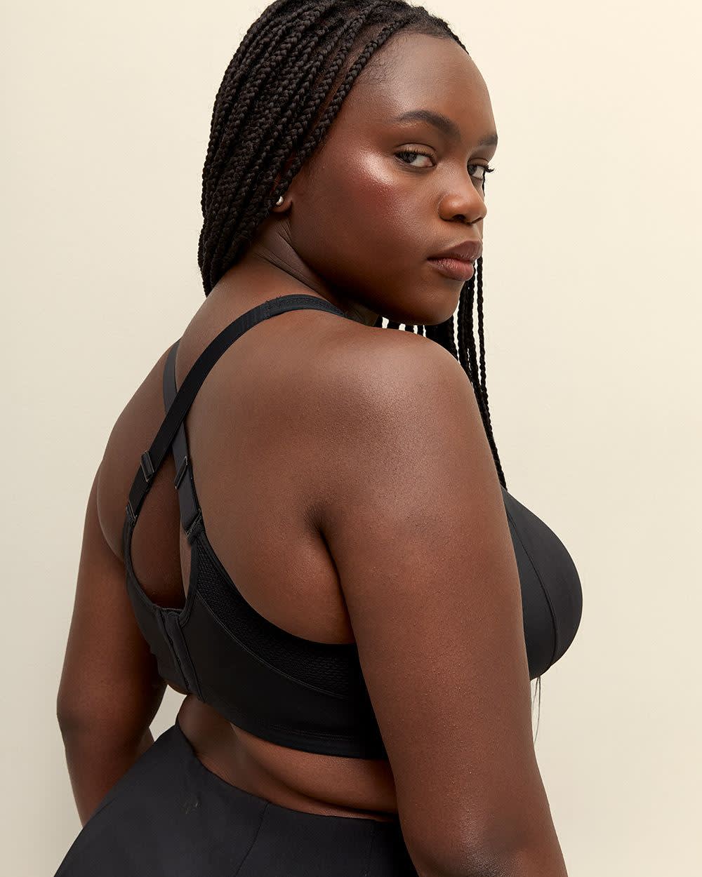 Soutien-gorge sport noir, sans armatures, maintien léger - Active Zone