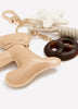 Keychain Bag Charm with Dog, Pretzel and Star