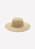 Open Weave Wide Rim Straw Hat