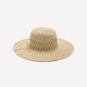 Open Weave Wide Rim Straw Hat