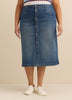 Midi Denim Skirt with Front Buttons - d/C Jeans