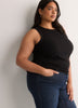 Ribbed Knit Fitted Tank Top