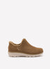 Wide Width, Relaxed-Fit Low-Heel Suede Bootie - Skechers